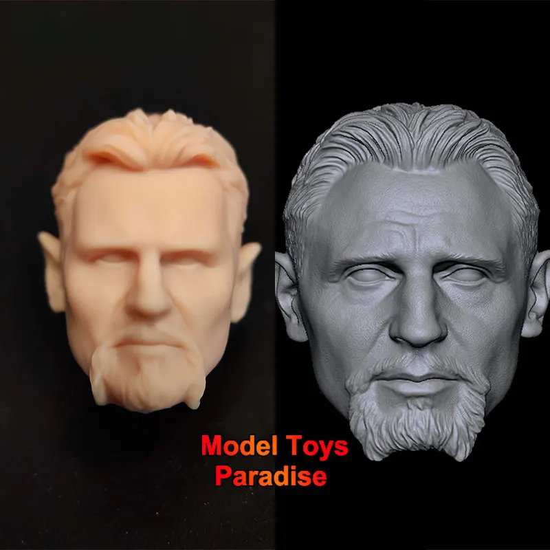 

Неокрашенная модель головы суперзлодея Ра'са аль-Гула (Лиам Нейсон) в масштабе 1/12 для самостоятельной сборки, подходит для 6-дюймовых фигурок.