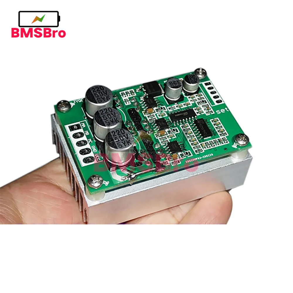 DC12-36V 500W Brushless Hall Motor Drive Board 15A Speed Control Forward and Reverse High Power Controller