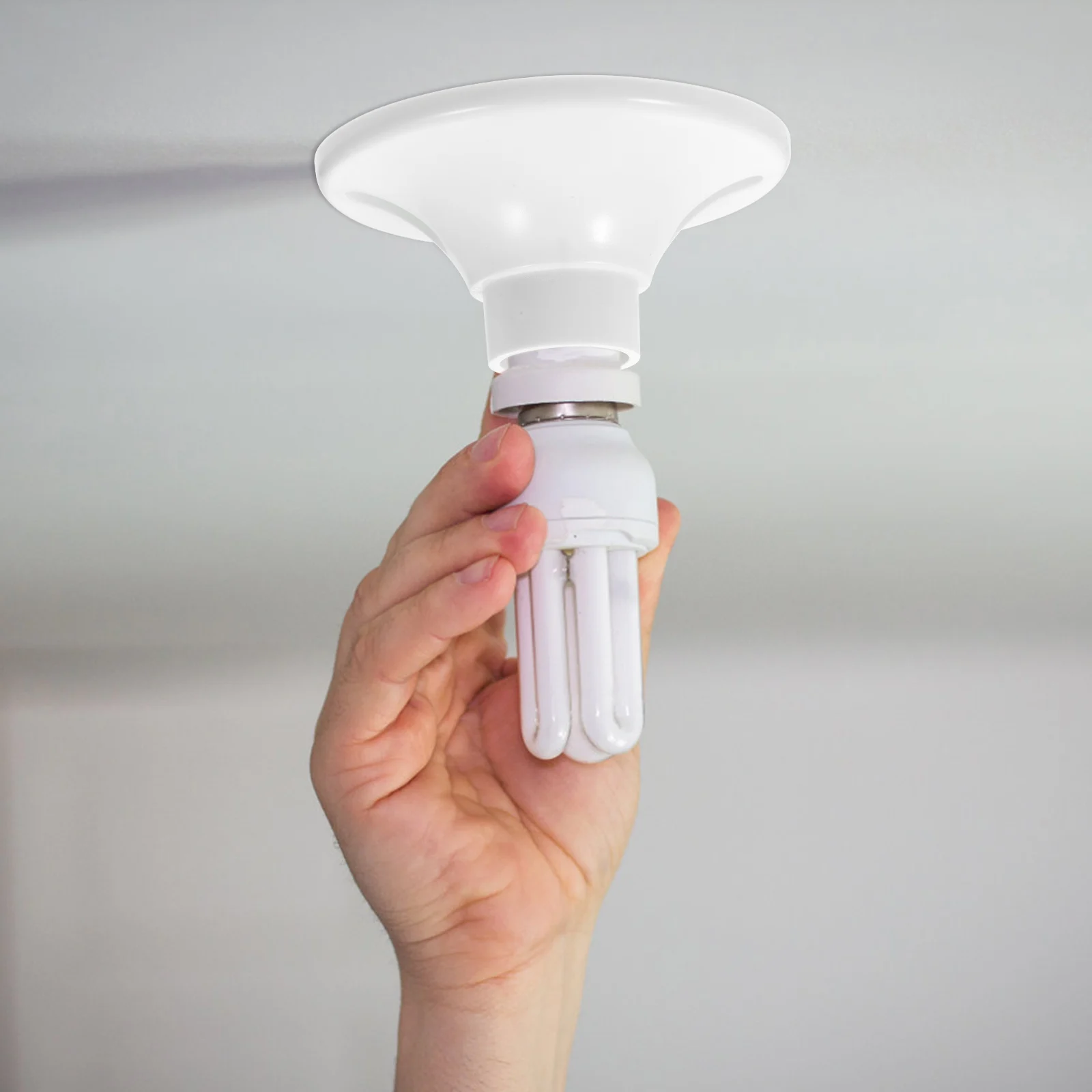 

10 Pcs Flame Retardant Holder Socket Stand Table Ceiling Light Parts Night Base DIY Screw Pedestal Lamp Socket Display