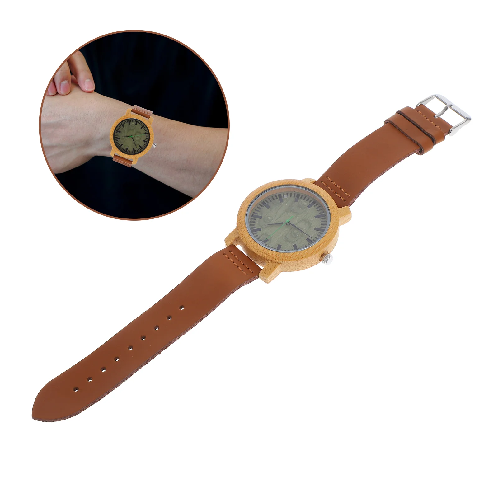 Wood Watch Sports Watches for Men Man Bamboo Quartz Movement Wristwatch Toddler Mens Handmade