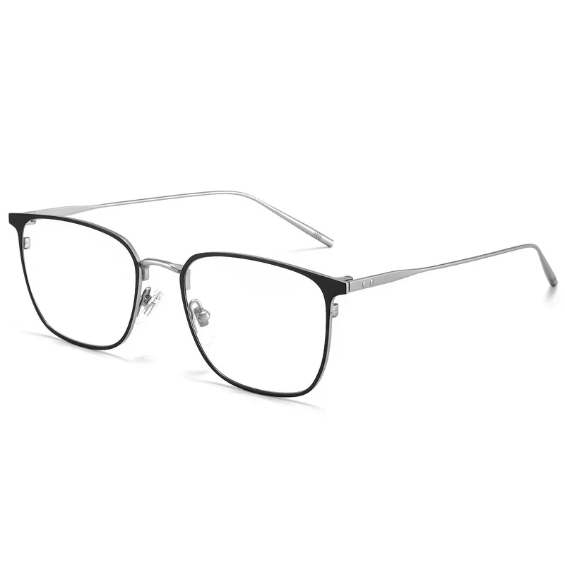 KIZN LeisureTitanium مكافحة الضوء الأزرق النظارات الطبية إطار لرجال الأعمال إطار كبير نظارات النظارات البصرية للرجال