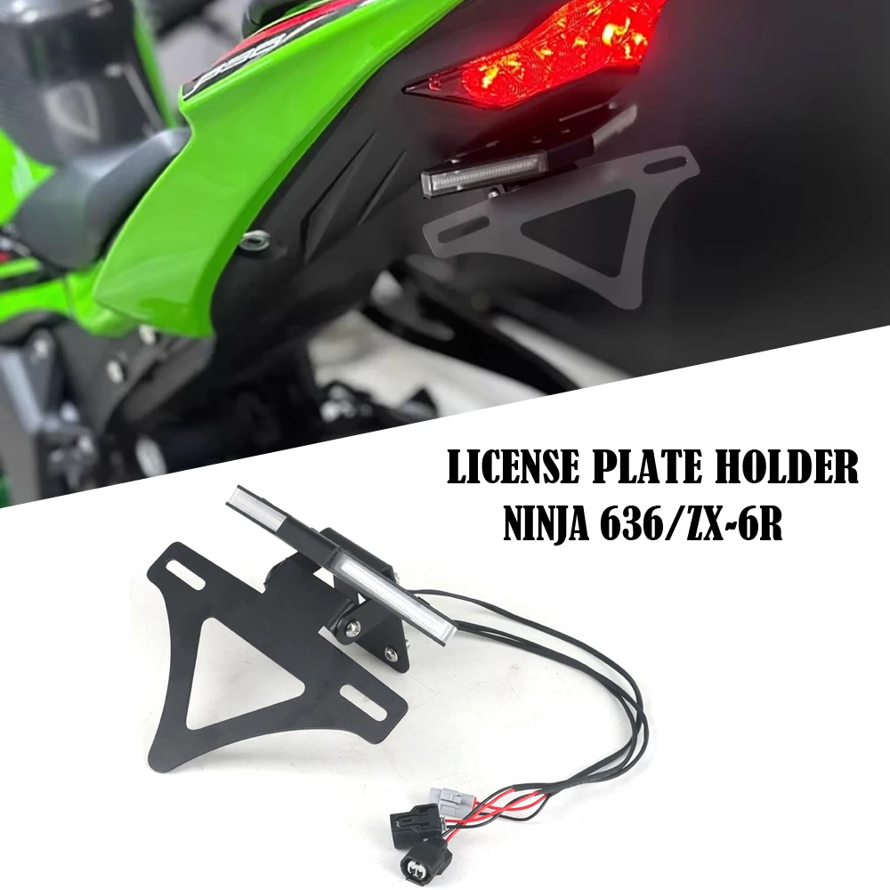 

Fit For Kawasaki Ninja ZX-6R ZX6R ZX 6R 2024 2025 New Motorcycle Rear Tail Tidy Fender Eliminator License Plate Holder Bracket