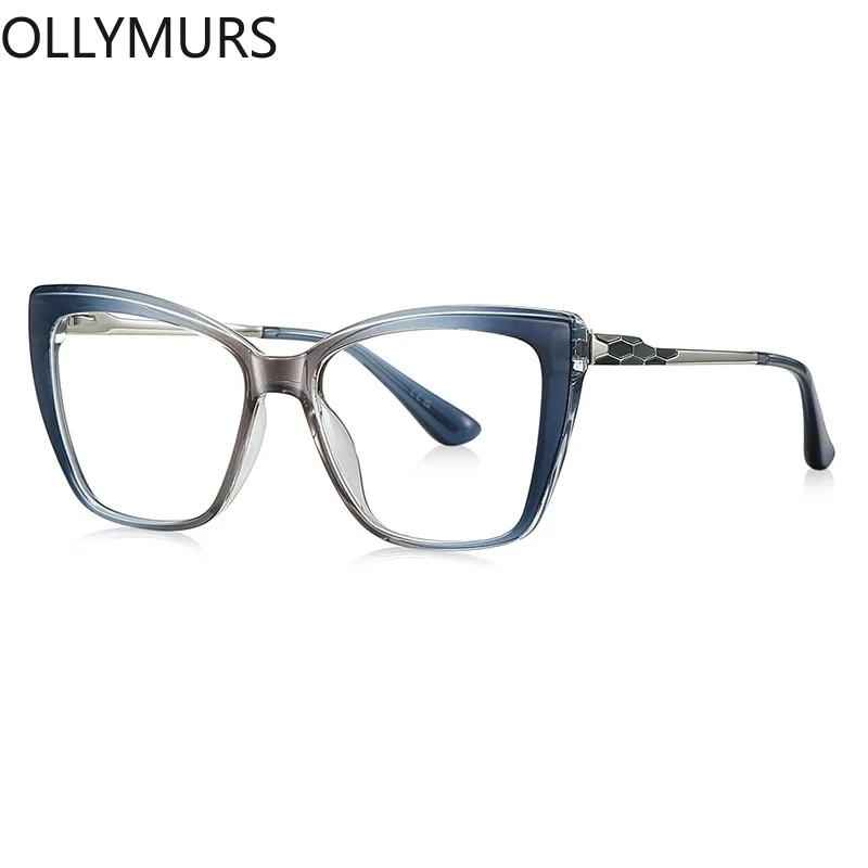 OLLYMURS новая большая оправа с бабочкой, модный и уникальный дизайн, фотохромные очки с защитой от синего света, настраиваемые по рецепту