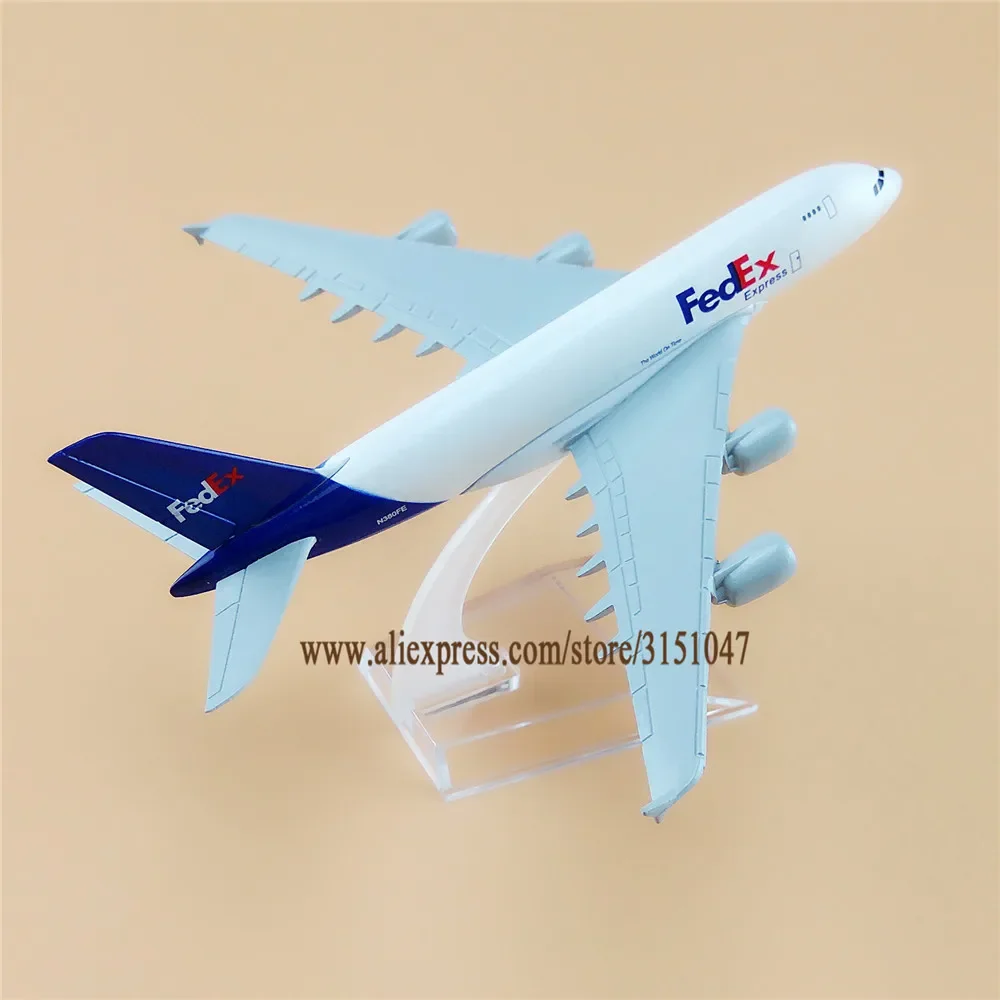 16cm Air American FEDEX Express A380 Airbus 380 Airways Airlines Metal Alloy Airplane Model Plane Diecast Aircraft