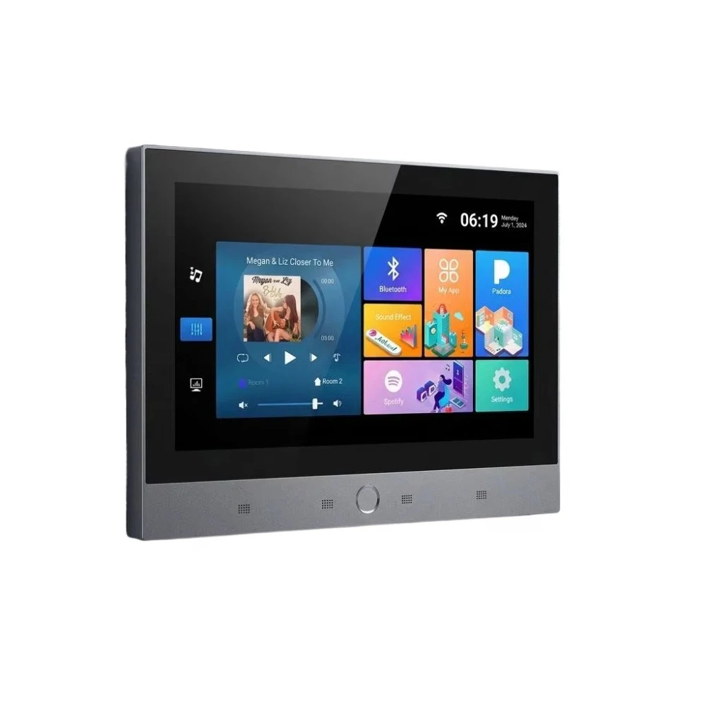 C10-7 PLUS Tuya Smart Zigbee Gateway 7 Inch Touch Screen Music Panel Built in Amplifier for Home Automation System