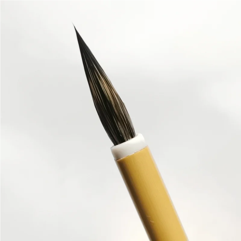 Woolen Rabbit Hair Calligraphy Brush Regular Script Slender Gold Scrip Brush Chinese Aquarelle Meticulous Painting Outline Brush