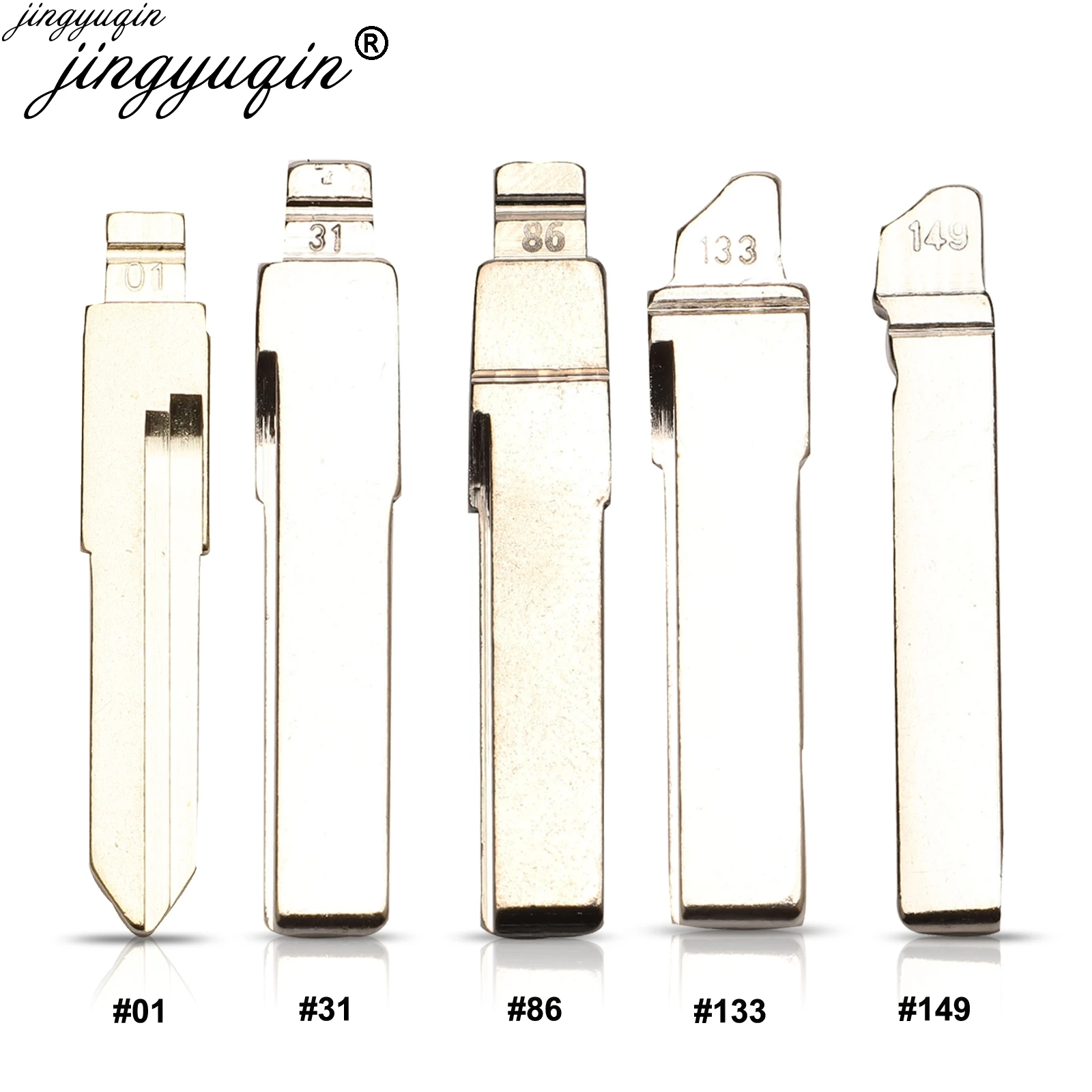 Jingyuqin For Audi VW Polo Passat B5 Tiguan Golf Santana Bora Seat Skoda #01 #31 #86 #133 #149 Car Key Blade