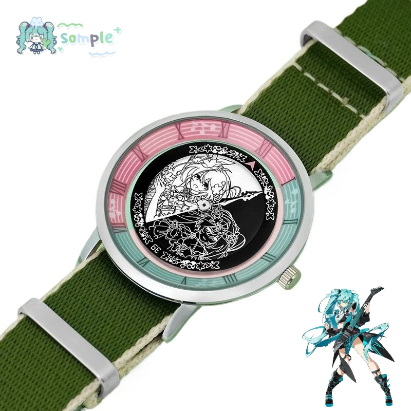 

Милые часы Hatsune Miku с героями мультфильмов, творческая личность, тонкие и легкие кварцевые часы в одном стиле для мальчиков и девочек, водонепроницаемые часы, подарок