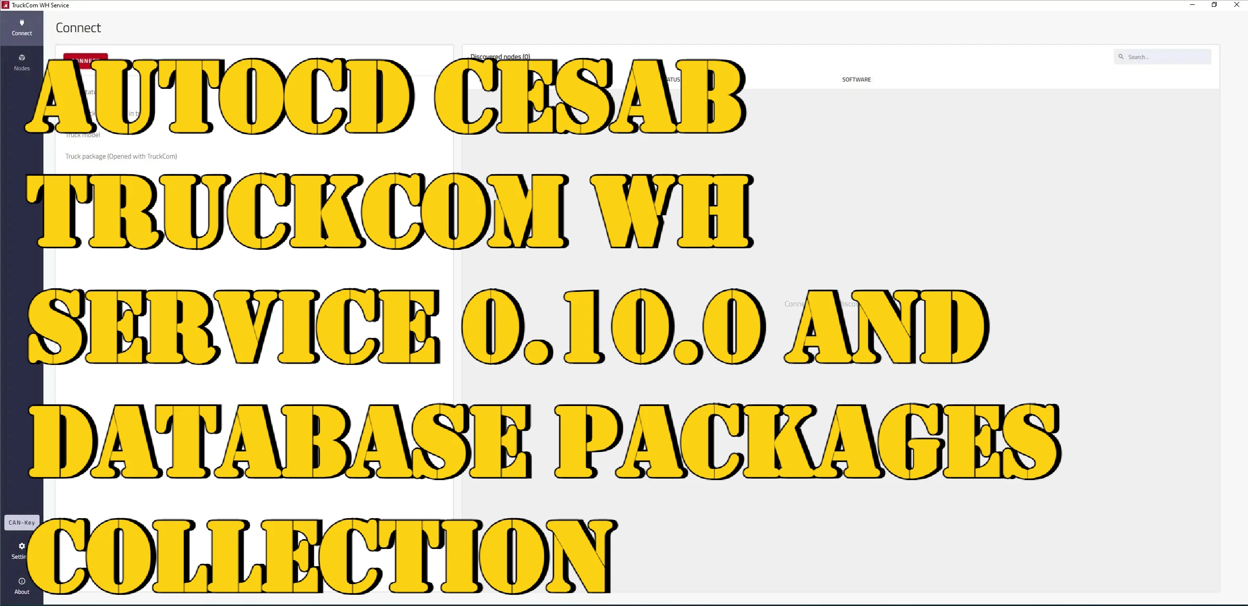 

AutoCD Cesab Truckcom WH Service 0.10.0 и коллекция пакетов базы данных