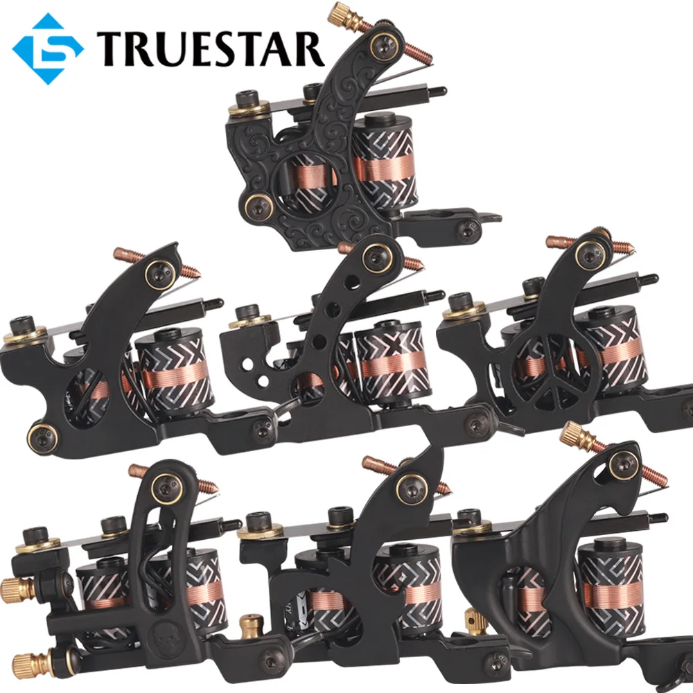 

Tattoo Coil Machine Handmade Cast Iron 10 Wraps Coil Tattoo Machine Gun Custom Steel Tattoo Machine for Tattoo Liner Shader