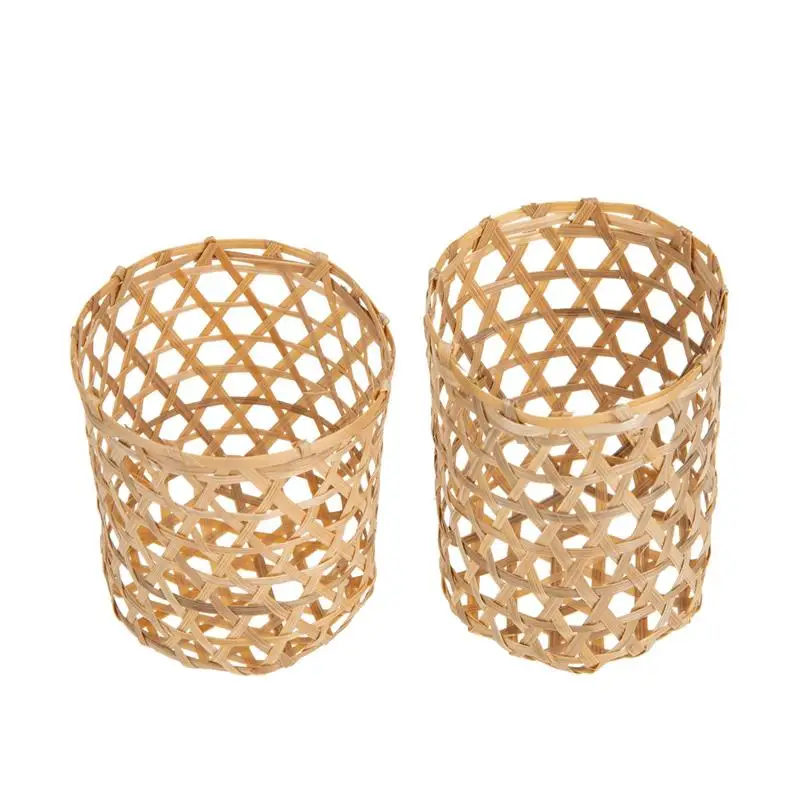 Bamboo Cup Sleeves Vase Rattan Cover Decorative Covers Glass Multi-function Accessory Water Protectors Household