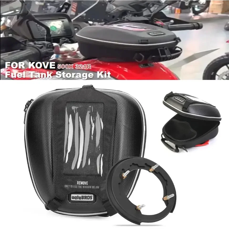 

500X Tank bag backpack For KOVE 500X COBRA 321R 2019-21-2023 Motorcycle Fuel Tank Side Bag Navigation Bag Waterproof Storage Bag