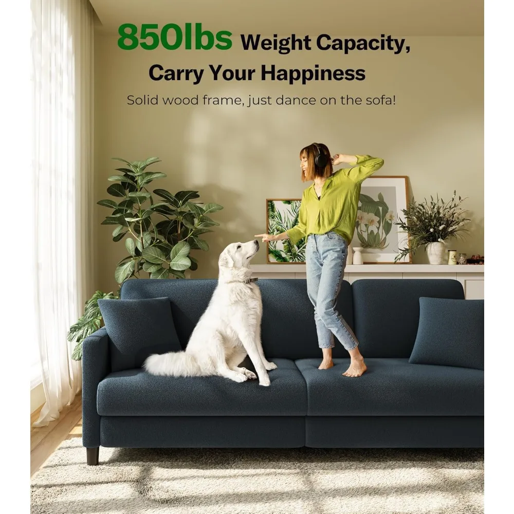 أريكة أريكة، أرائك مريحة لغرفة المعيشة، أرائك تيدي فليس لغرفة المعيشة، أريكة بمقعدين بدون أدوات، أريكة Love S من الخشب بالكامل #5