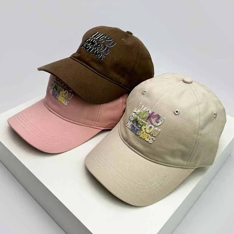 

New Men Women Cute PATCH Letters Baseball Hats Breathable Sunshade Versatile Simple Snapback Caps Fashion Recreational Couple