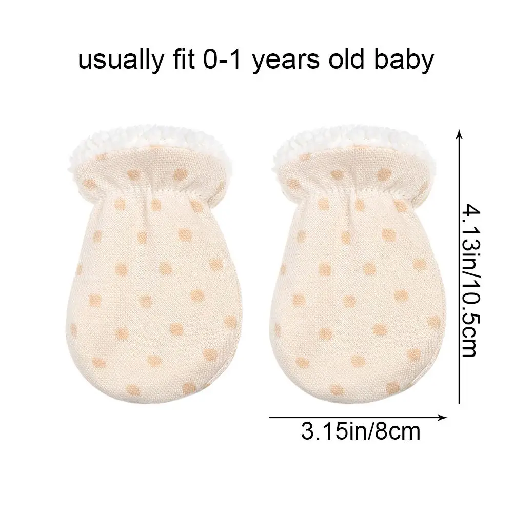 Newborn Gloves Winter Baby Anti-Grab Mittens Full Finger Boys Girls Thicken Warmer Fleece Gloves Toddler Infant Mittens