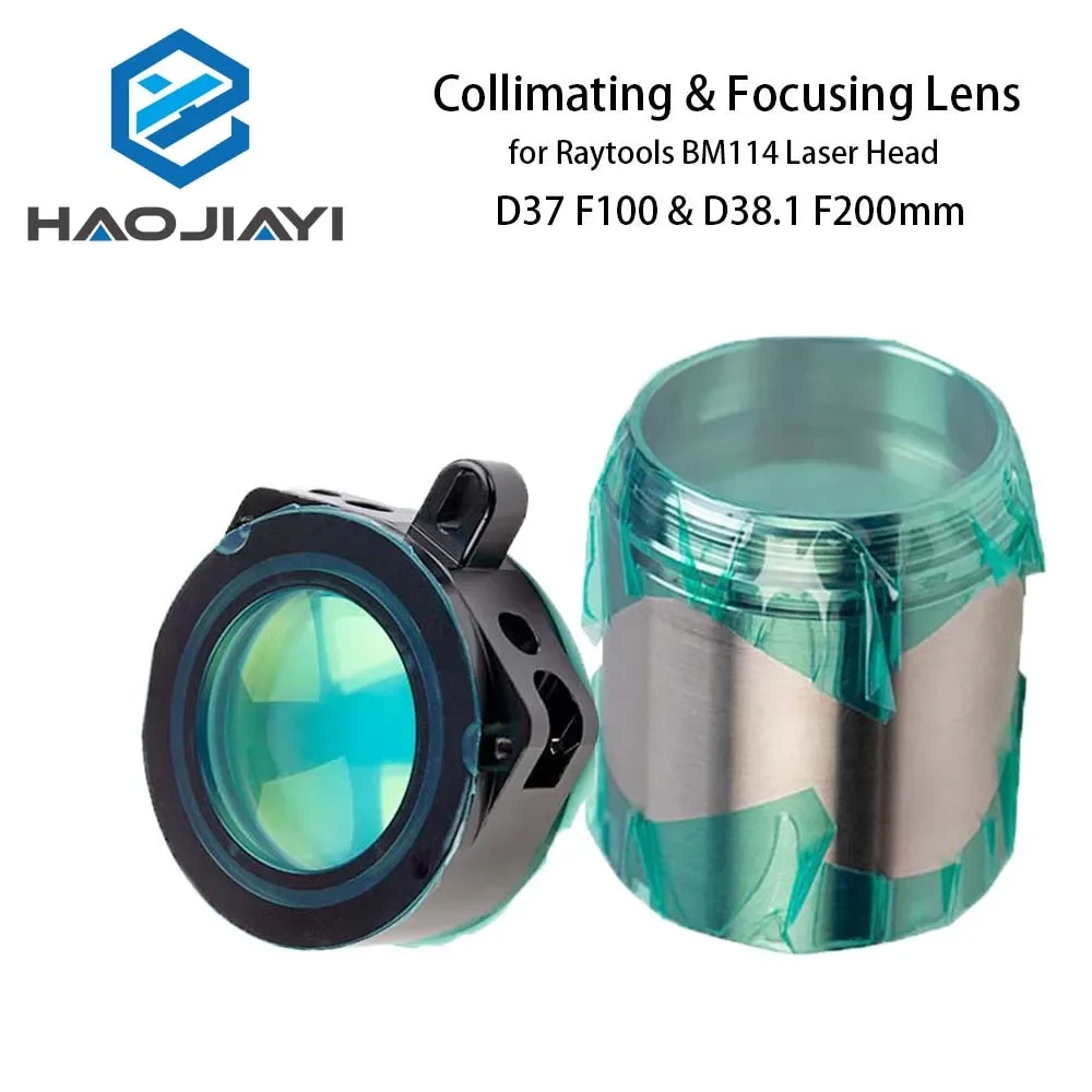 

BM114 Collimating & Focusing Lens D37 F100 & D38.1 F200mm with Lens Holder for Raytools Laser Cutting Head BM114