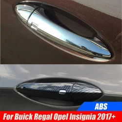 Car Exterior Door Handle Cover Trim Chrome carbon For Buick Regal Opel Insignia 2017 2018 2019 2020 2021 Auto Accessories