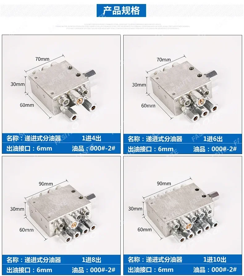 مضخة الموزع شاحنة مضخة الخرسانة رصف ساني Zhonglian زبدة الموزع صمام توزيع الشحوم التقدمي JPQ