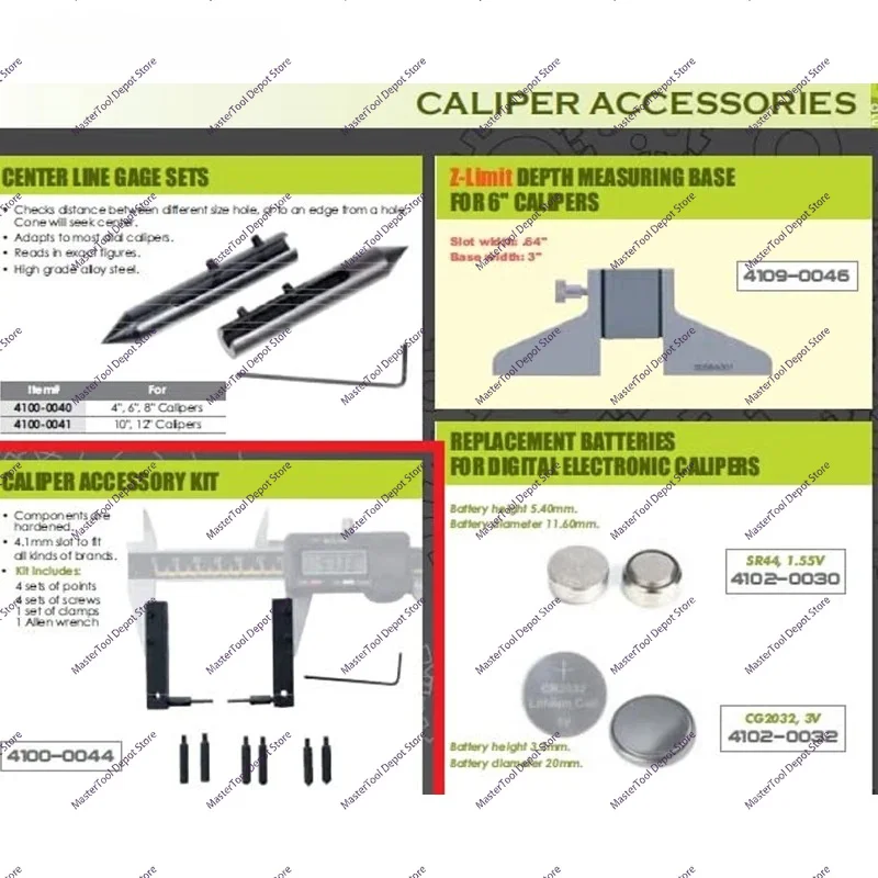 11-piece Digital Caliper Accessory Set Digital Caliper Measuring Tip Tool Set Measuring Tools (caliper Not Included)