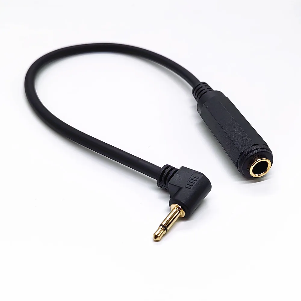 0.3M Jack 3.5mm Mono Male to 6.35mm Femlae Cable for Phones MP3 30cm