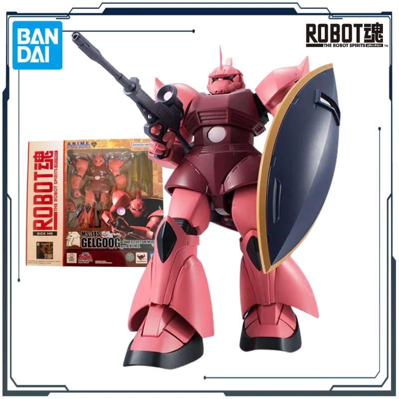 

BANDAI Original ROBOT SPIRITS ＜SIDE MS＞ MS-14S GELGOOG CHAR'S CUSTOM MODEL ver. A.N.I.M.E. Mech Product Figure Toy for Boys Gift