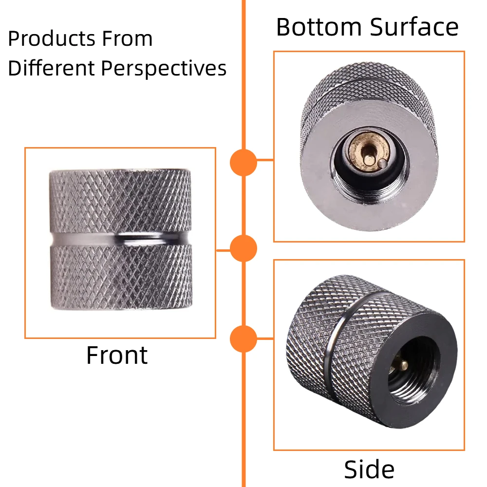 1 قطعة التخييم في الهواء الطلق محول الغاز شيفتر الملء خزان مسطح تحويل محول التخييم محول الغاز صمام اتصال شحن الغاز #2