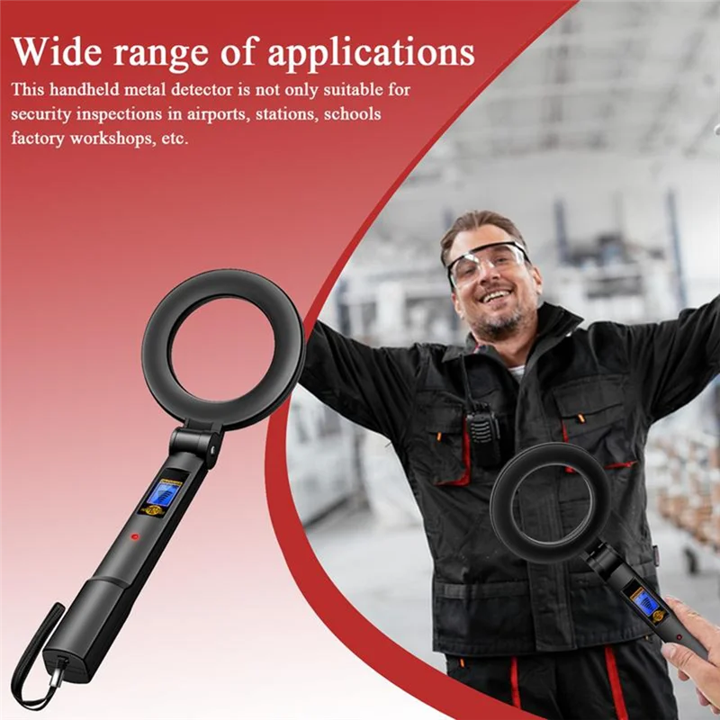 

Fresh Metal Detector Portable Metal Detector 360 Stroke Metal Detector Foldable Handheld Metal Detector Multi-Purpose Metal Dete