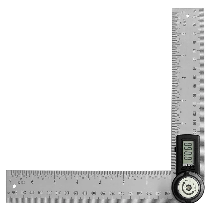 Digital Angle Finder Protractor Stainless Steel 7Inch 200Mm