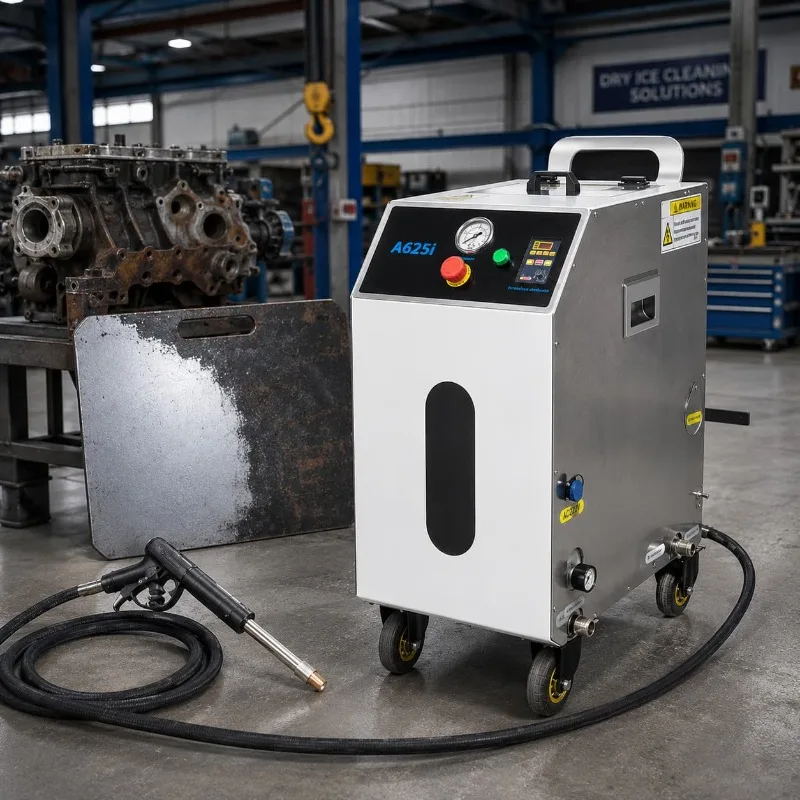Dry Ice Blasting Machine Chemical Free Cleaner Customized for Oil Rust Paint Mold Factory Workshop Use