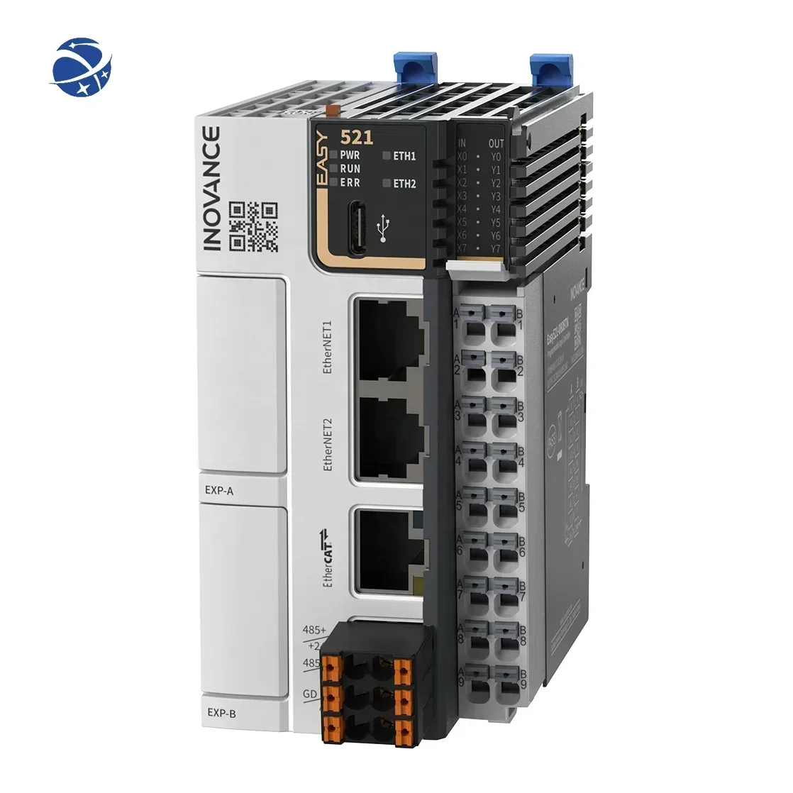 Original New Inovance Easy Series PLC Easy521-0808TN EtherCAT-enabled PLC Programmable controller CPU /GL20-1600END/GL20-4AD