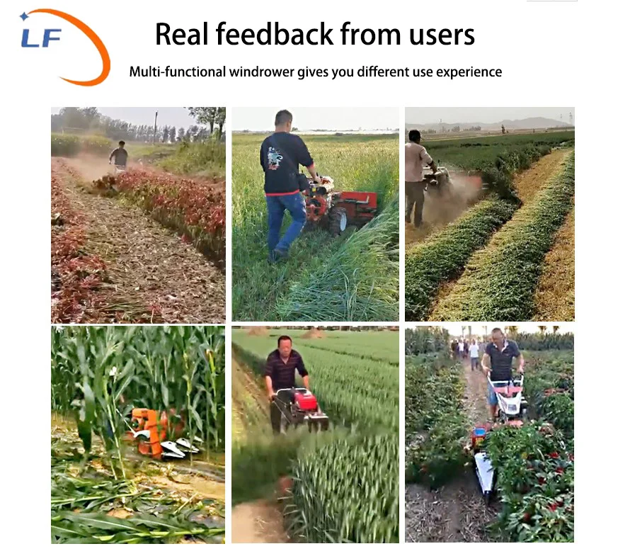 

TULX Hot Selling Small Rice Paddy Windrower Chili Stalk Reaper Grain Straw Harvesting Machine