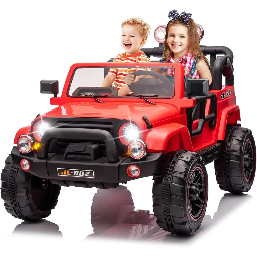 Paseo de 2 plazas en camión y cubierta de coche coche eléctrico de 12V con Control remoto Parental música Bluetooth reproductor de MP3 luces LED Spr