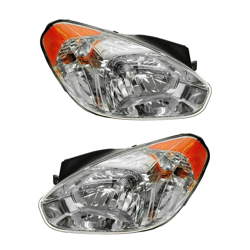 Headlights Lamps Assembly For 2006-2011 Hyundai Accent