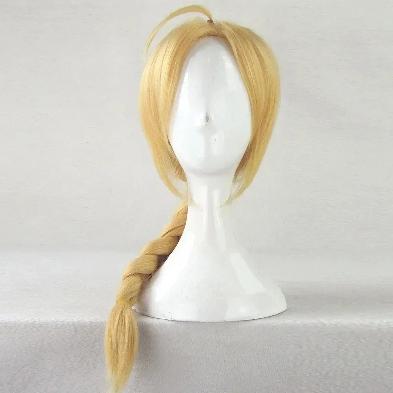 

Fullmetal Alchemist Edward Elric 55cm Medium Long Straight Braid Styled Synthetic Cosplay Wigs Anime Costume Party