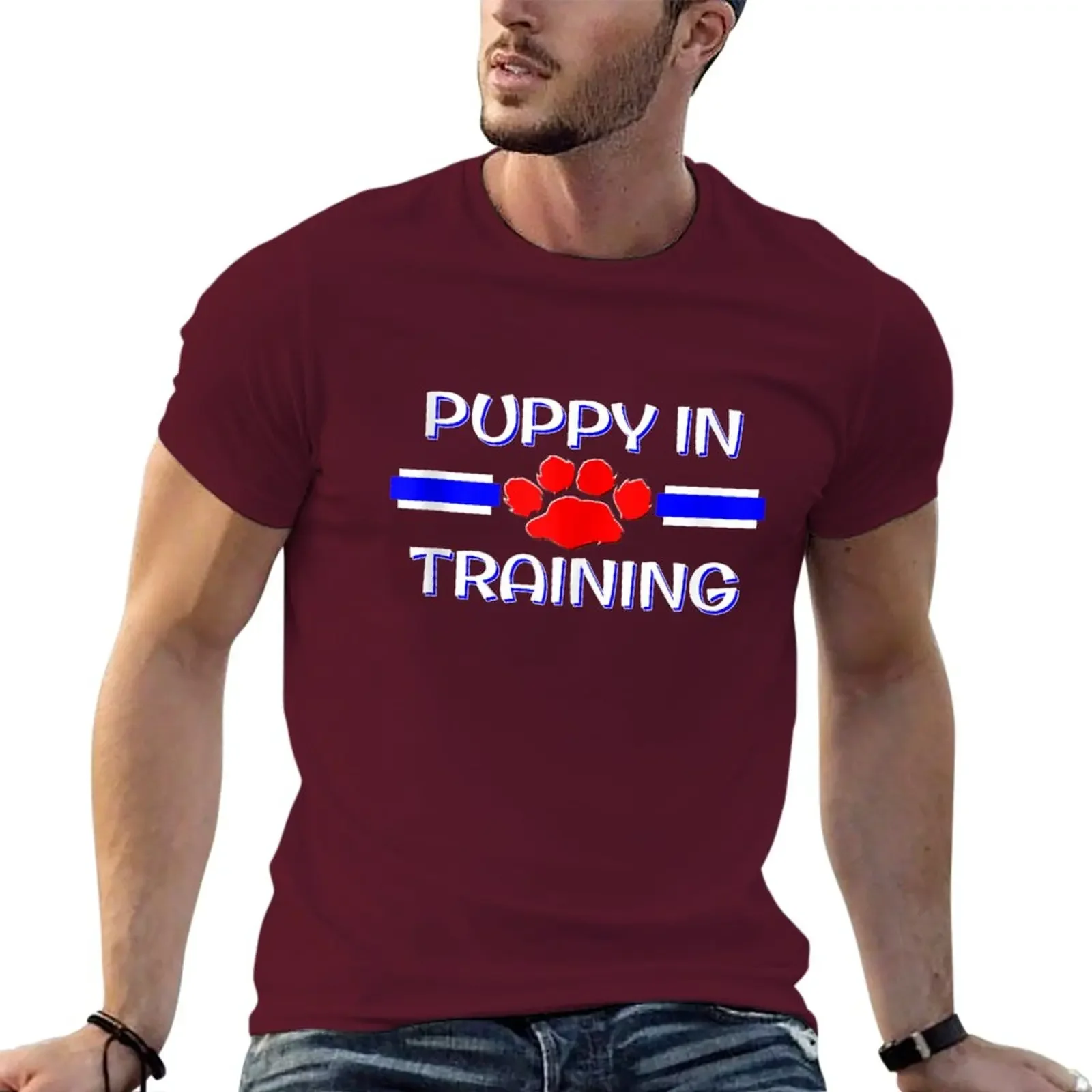 Custou Vintage Clothes Sublime Mens T Shirts Puppy in Training Gear, Human Pup Play, Gay Fetish T-Shirt Oversized summer