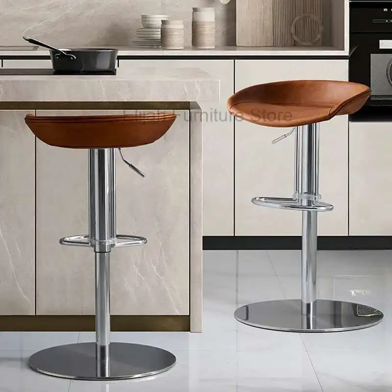 Sillas de Bar Irish Banks, sillas de Bar de hierro nórdico ajustables para Cocina, Tabouret de plástico para jugadores de Metal, taburetes de Pub de cocina WZ