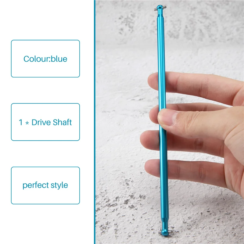 04003 Metal Centre Drive Shaft Dogbone 170mm for HSP 1:10 Upgrade Parts Truck BRONTOSAURUS 94111 94107 94170,Blue image 6
