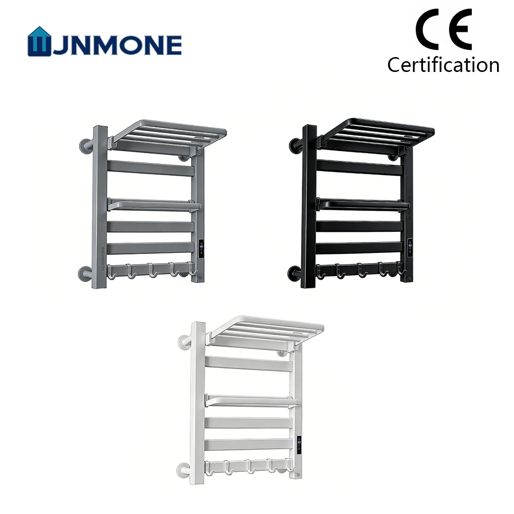 

Электрическая сушилка для полотенец с подогревом, водонепроницаемая (IPX4), для ванной комнаты, с таймером, быстрый нагрев, для сушки полотенец и одежды