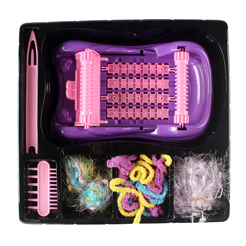 Maszyna do robienia plecionych opasek dla dziewczynek, zabawka edukacyjna do samodzielnego tworzenia ozdób do włosów dla dzieci.