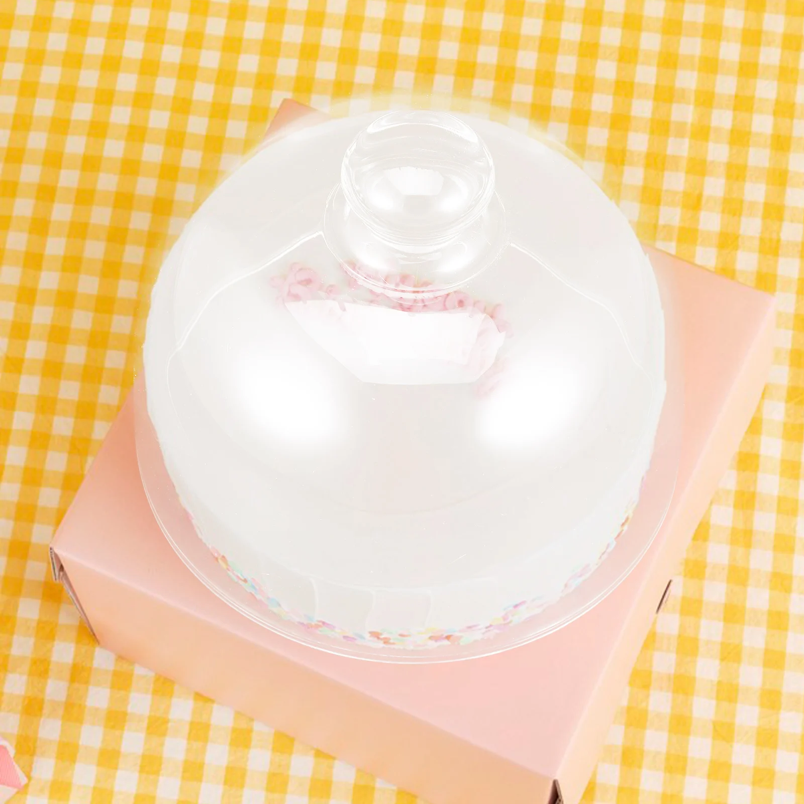 

1Pcs Transparent Cake Glass Cover Compact Size Practical Food Snack Cover Ideal for Birthday Wine Party Household Cake Dome