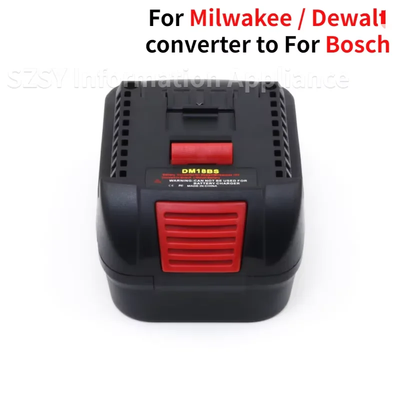 Kompatibel mit Milwaukee M-18 und Dewal 18V 20V Li-Ion-Akkus, Adapter für Bosch 18V Elektrowerkzeuge, DM18BS Akku-Konverter
