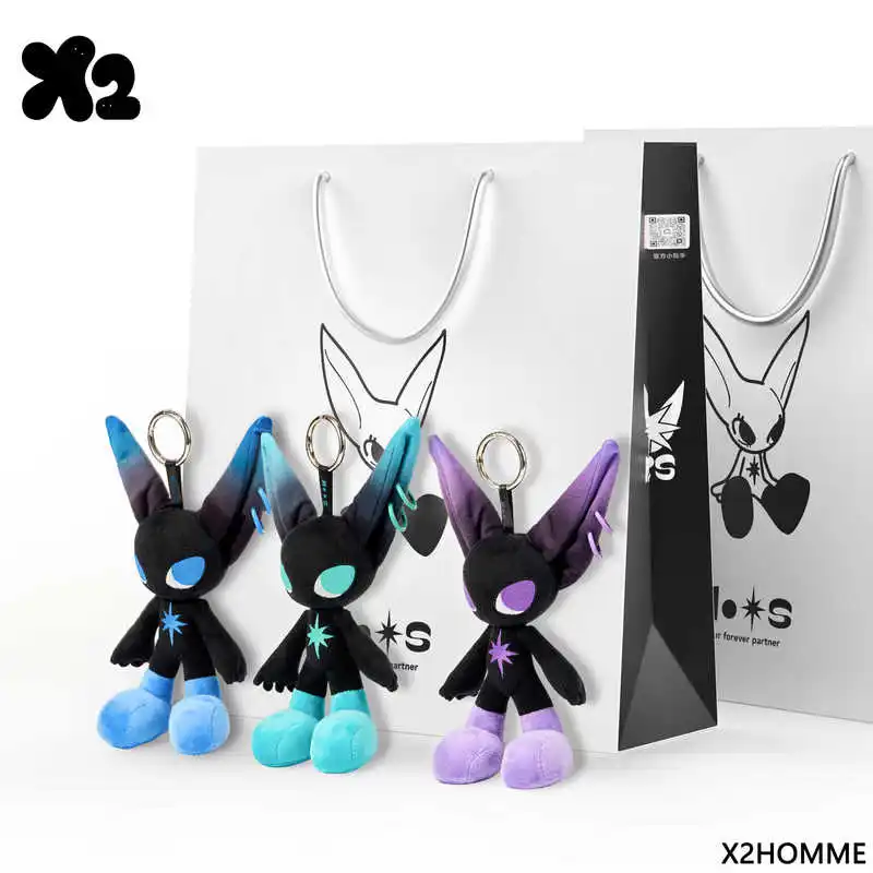 

Hot sale: about 18cm X2 original moos plush doll anime fashion student bag pendant lovers holiday gift