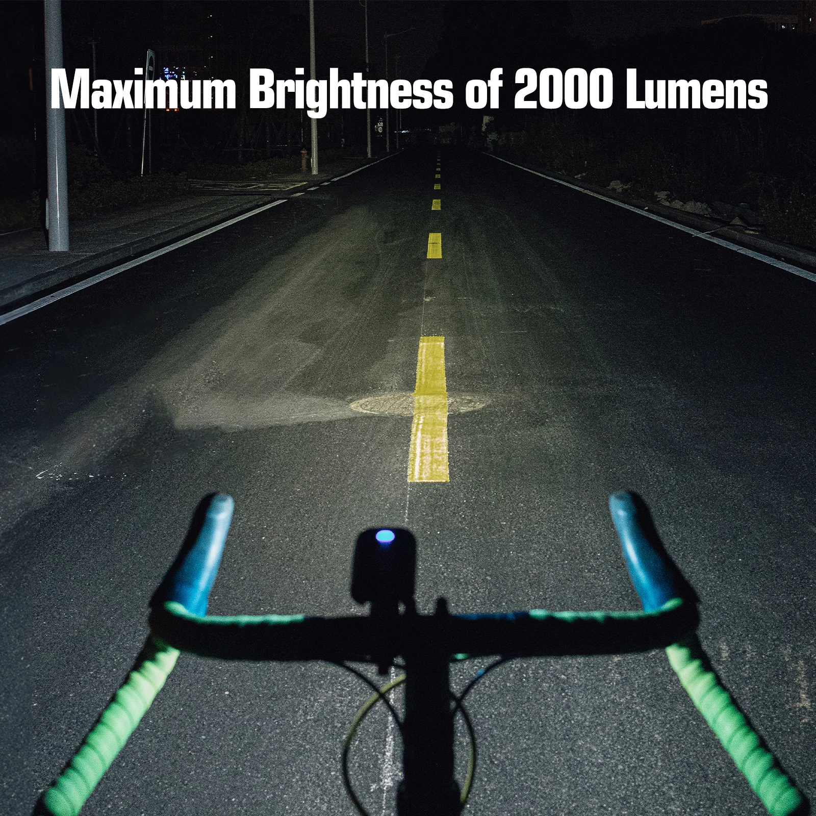 GACIRON V9DP-2000 Headlight 2000 lumens Bicycle Front light Waterproof USB Rechargeable 6700mAh Bike light Accessories