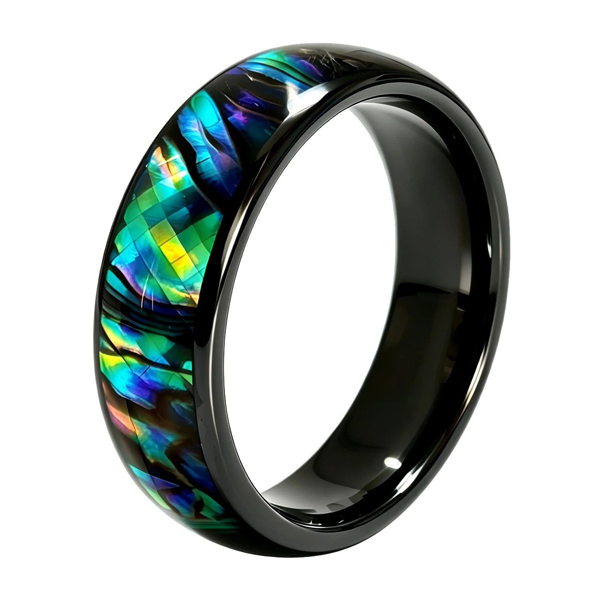 Ocean Shell Style Smart Ceramic Jewelry Ring with Classic S70 4K 13.56mHz RFID Chip