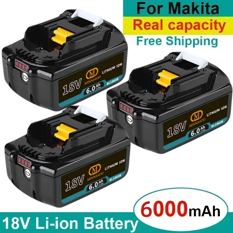 

Оригинальный аккумулятор для Makita 18 В BL1840 BL1830B BL1850B BL1850 BL1860 BL1815 Литий-ионная аккумуляторная батарея 18 В для быстрой зарядки