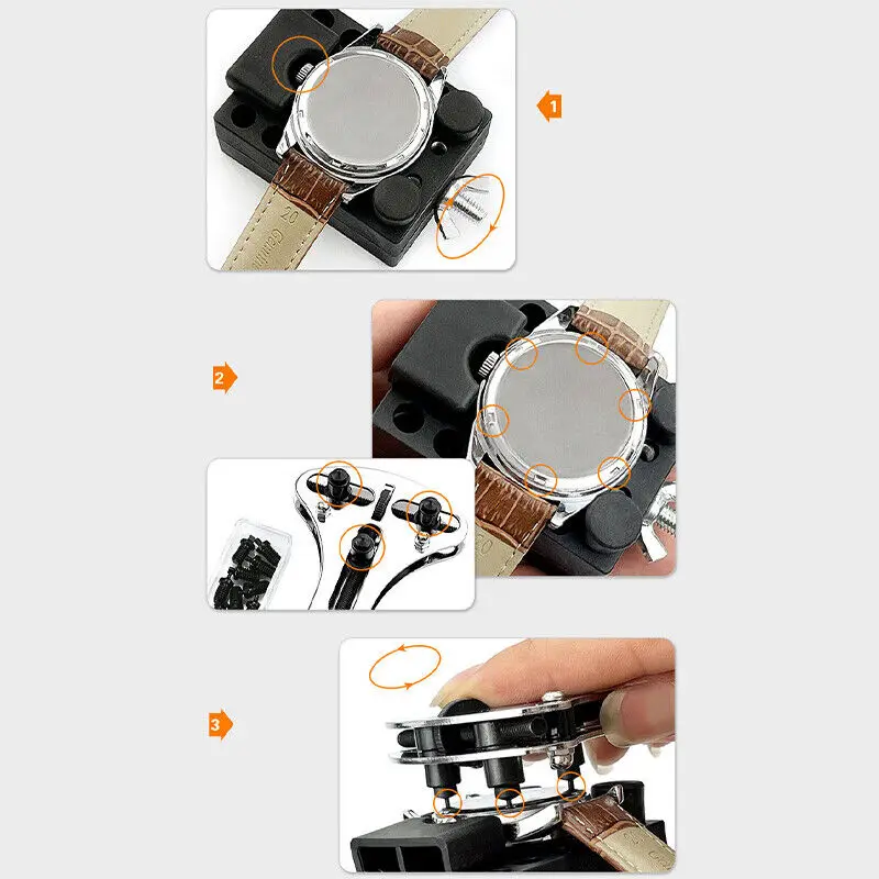 168 PCS Watch Repair Kit Watch Battery Replacement Tool Watch Band Repair Tool Watch Remover Tool Kit Home Use Household