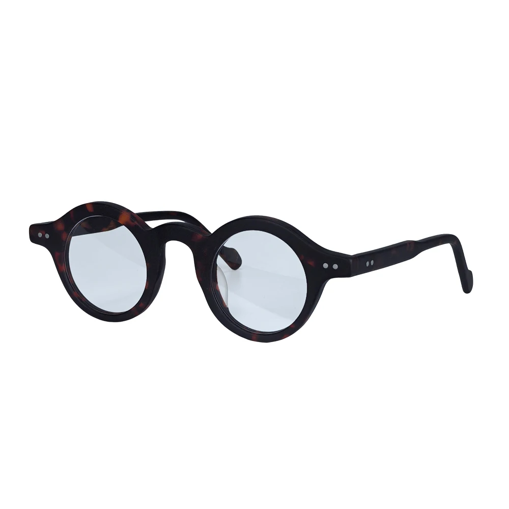 

SHINU High Quality Acetate Frame Small Round Boutique Unique Acetate Eyeglass Frame Total Wide 138mm