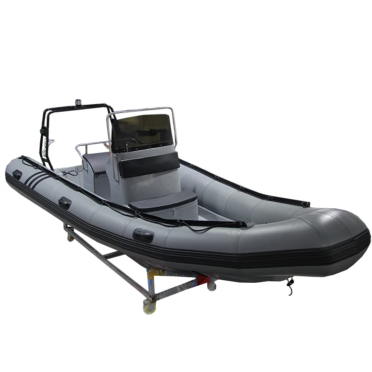 CE Certification Best Selling 580 19ft Luxury Orca Hypalon Fiberglass Hull Yacht Rigid Inflatable Rib Boat