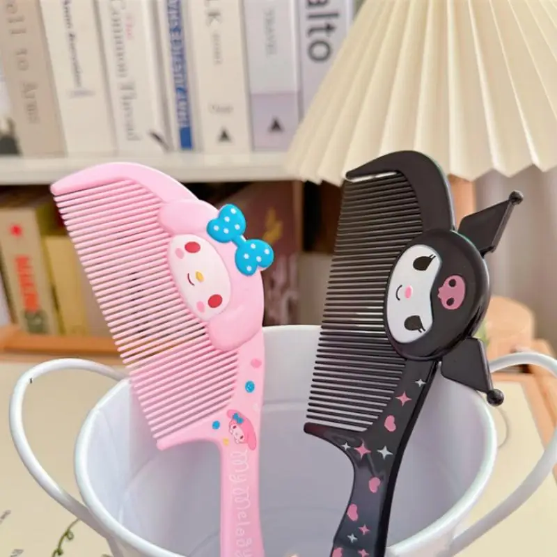 Cartoon Sanrio Hello Kitty Comb Children's Hair Comb Cute Cat Dense Toothed Comb Portable Controller A Holiday Gift for Girls