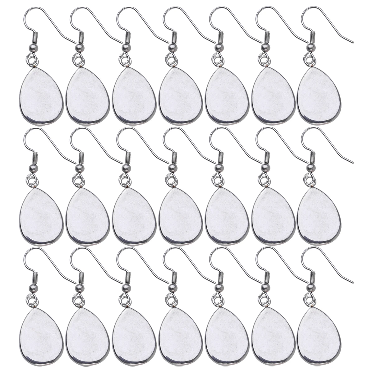 

40 Pcs Kit Jewelry Dangler Stainless Steel Eardrop Diy Party Earring Stainless Steel Eardrop Girls Party Gift Ear Hook Base